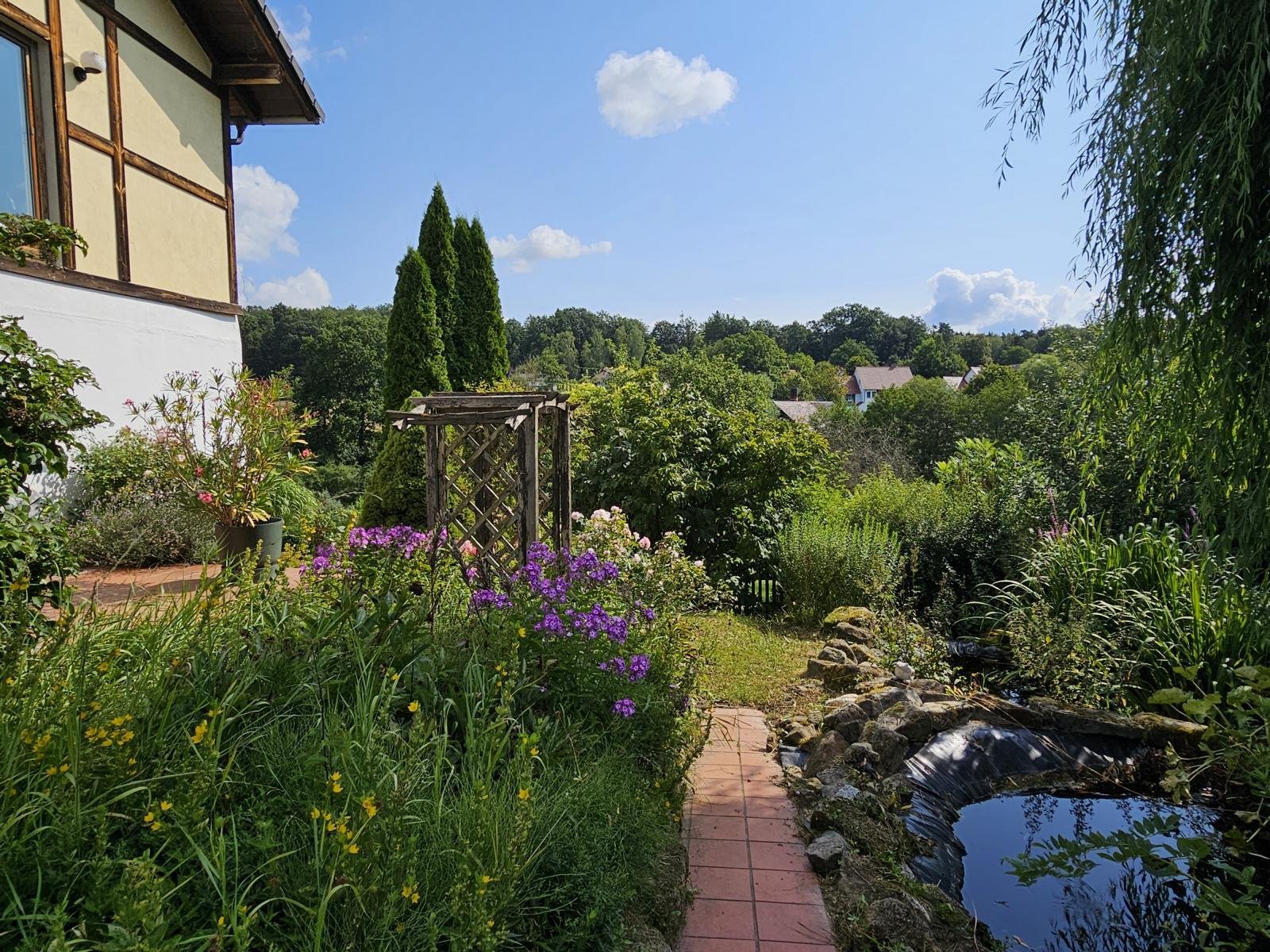 Terrasse und die Teiche