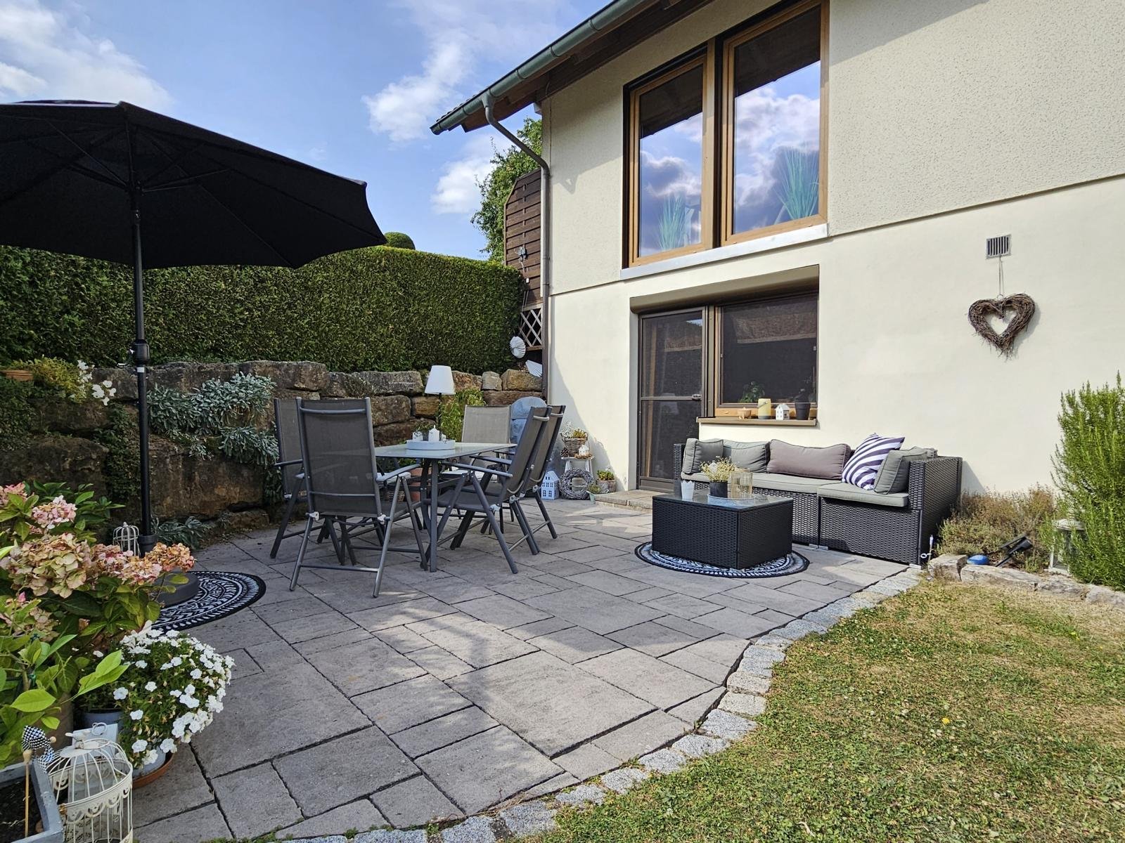 Terrasse am Einliegerbereich im Souterrain